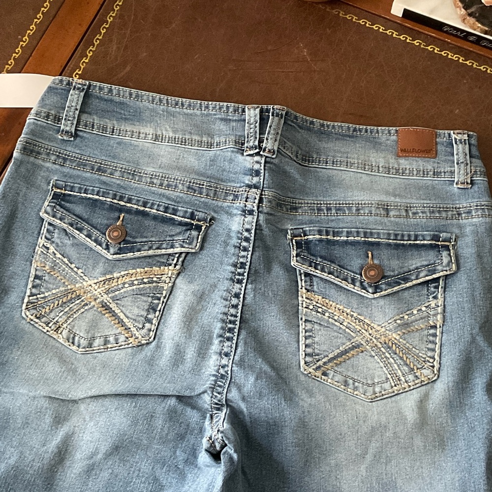 Wallflower Women's Light Blue Boot Cut Jeans - Picture 5 of 14